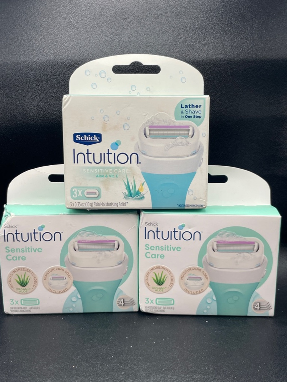 9 - Schick Intuition Sensitive Care Refills (3 boxes of 3 cartridges each)